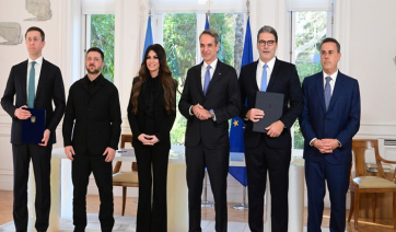 Συμφωνία για τη μεταφορά αμερικανικού LNG από Ελλάδα σε Ουκρανία - Υπεγράφη παρουσία Μητσοτάκη, Ζελένσκι, Γκιλφόιλ