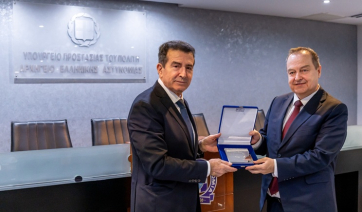 Συνάντηση Υπουργού Προστασίας του Πολίτη, Μ. Χρυσοχοΐδη και Σέρβου Υπουργού Εσωτερικών Υποθέσεων, I. Dačić