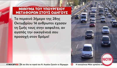 Μήνυμα του Υπουργείου Μεταφορών στους οδηγούς (Βίντεο)