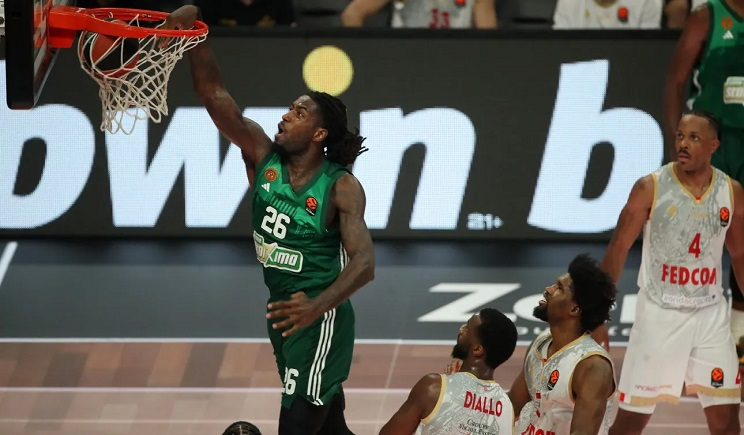 Παναθηναϊκός - Μονακό 107-97: Οι «πράσινοι» πήραν νίκη και διαφορά πόντων εν όψει playoffs (Βίντεο)