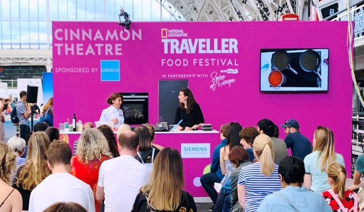Η Περιφέρεια Νοτίου Αιγαίου και η Αργυρώ Μπαρμπαρίγου στο National Geographic Traveller FoodFestival 2019 στο Λονδίνο