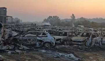 Φωτιά στην Αχαΐα: 550 αυτοκίνητα κάηκαν στο Τελωνείο Πατρών (βίντεο)