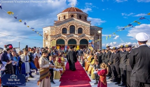 Σύρος: Λαμπρή Υποδοχή της περιπύστου εικόνας της Παναγίας Σουμελά στον Άγιο Δημήτριο