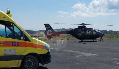 Πάρος: Δείτε πλάνα από την πρώτη απογείωση του ελικοπτέρου της ΑΜΚΕ Sky Hope – 1η Αεροδιακομιδή επείγοντος περιστατικού (Βίντεο)