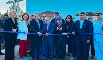 Η Κατερίνα Μονογυιού στα εγκαίνια του Olympic Yacht Show 2022