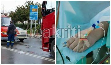 Κρήτη: Ακρωτηριάστηκε η 52χρονη που παρασύρθηκε χθες από φορτηγό