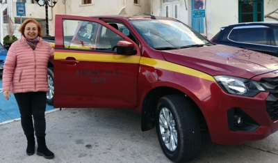 Δήμος Κέας: Παραλαβή νέου οχήματος Πολιτικής Προστασίας