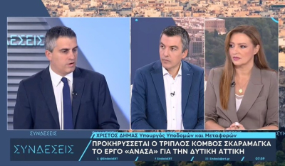 Χρ. Δήμας στο ΕΡΤnews: Προκηρύσσεται ο τριπλός κόμβος Σκαραμαγκά – Έργο «ανάσα» για τη Δυτική Αττική (βίντεο)