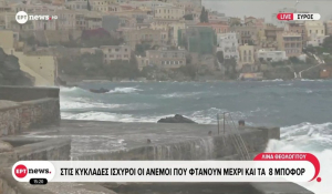 Σύρος: Δεμένα πλοία λόγω θαλασσοταραχής - Πελώρια κύματα σπάνε τις προβλήτες (βίντεο)