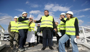 Στα εργοτάξια του «νέου ΟΑΚΑ» ο Γιάννης Βρούτσης