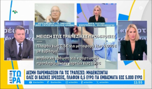 Πόσο μειώνονται οι χρεώσεις των τραπεζών για πληρωμές, εμβάσματα, αναλήψεις από ATM (βίντεο)