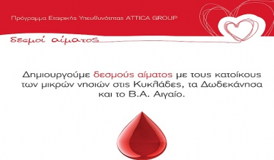 Εθελοντική Αιμοδοσία των Εργαζομένων του Ομίλου Attica Group