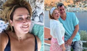 H Νάνσυ Ζαμπέτογλου κάνει διακοπές στη Σίφνο