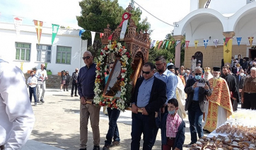 Πάρος: Πανηγύρισε ο Ι.Ν. Αγ. Γεωργίου στην Αλυκή – Λιτάνευση της Ιερής Εικόνας