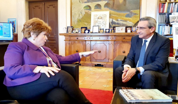 Συνεργασία του Περιφερειάρχη με την Πρυτάνισσα του Πανεπιστημίου Αιγαίου, Χ. Βιτσιλάκη, για την ενίσχυση των δομών του
