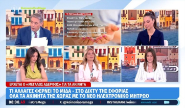Έρχεται ο «μεγάλος αδερφός» για τα ακίνητα - Ηλεκτρονικά όλες οι μεταβιβάσεις (βίντεο)