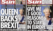 Η «Sun» ρίχνει στη μάχη του Brexit και τη Βασίλισσα