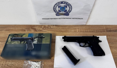 Συνελήφθη 45χρονος για παράνομη οπλοκατοχή και απειλή στη Μύκονο