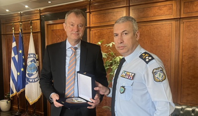 Συνάντηση του Αρχηγού της Ελληνικής Αστυνομίας με τον Πρέσβη της Ελβετίας στην Ελλάδα, κ. Stefan Estermann