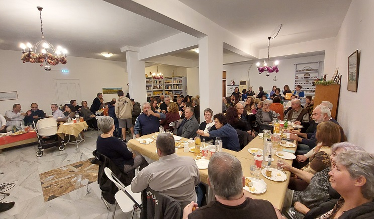 Πάρος: Εκδήλωση κοπής Πρωτοχρονιάτικης πίτας στη Μάρπησσα (Βίντεο)