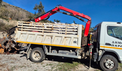 Δήμος Πάρου: Ολοκλήρωση δωρεάν διάθεσης ξυλείας σε δικαιούχους δημότες