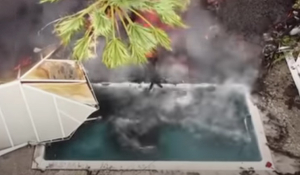 Hφαίστειο στη νήσο Λα Πάλμα - Δέος προκαλεί βίντεο με τη λάβα να γεμίζει πισίνα