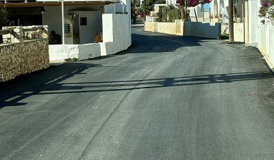 Αμπελάς: Ασφαλτόστρωση δύο κομβικών σημείων του οικισμού