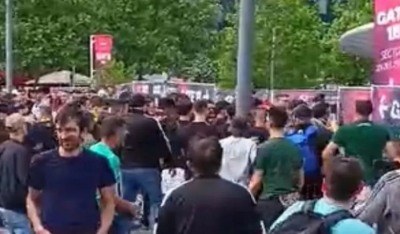 Euroleague: Επεισόδια έξω από την Uber Arena, Τούρκοι επιτέθηκαν σε οπαδούς του Παναθηναϊκού