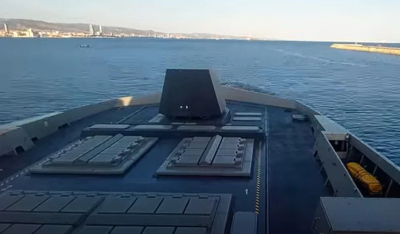 Εντυπωσιακό βίντεο από τον απόπλου της φρεγάτας Κίμων από το λιμάνι της Λεμεσού