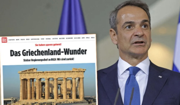 Διθύραμβος Bild για Ελλάδα: Το γαλανόλευκο θαύμα - Μητσοτάκης: «Είμαστε η θετική ιστορία στην ευρωζώνη»