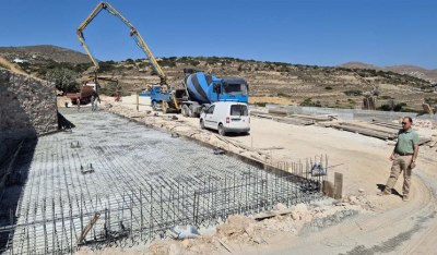 Επίσκεψη του Δημάρχου Πάρου στο εργοτάξιο του έργου «Κατασκευή Πράσινων Σημείων Δήμου Πάρου»