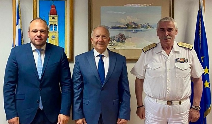 Συνάντηση του Φίλιππου Φόρτωμα με τον Υφυπουργό Ναυτιλίας και τον Αρχηγό του Λιμενικού Σώματος