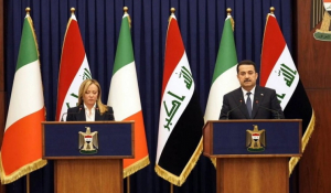 Τζόρτζια Μελόνι: Την υποδέχθηκαν με σημαίες της Ιρλανδίας στη Βαγδάτη - «Οπτικό εφέ» λένε στο Ιράκ
