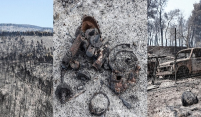 Ευρήματα εμπρησμού στη φωτιά στην Εύβοια: Εντόπισαν στουπιά, μπιτόνια, εύφλεκτο υγρό και γκαζάκια