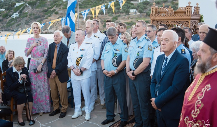 Επίσκεψη Αρχηγού Λιμενικού Σώματος–Ελληνικής Ακτοφυλακής στην Λιμενική Αρχή Σίφνου, μετά παρουσίας του στη δεσποτική εορτή της Αναλήψεως