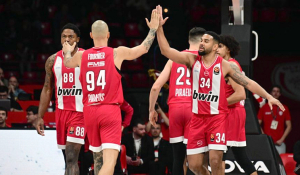 Ολυμπιακός - Μπασκόνια 90-80: Στο... ρελαντί οι «ερυθρόλευκοι», αγκαλιά με το πλεονέκτημα έδρας