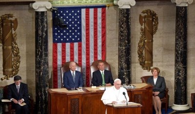 Ενώπιον του Κογκρέσου ο Πάπας, με τον πρόεδρο της Βουλής Τζον Μπέινερ