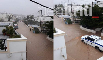 Καιρός: Μετακίνηση με… βάρκες στην Κρήτη! Απίστευτες εικόνες από το Λασίθι