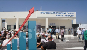 Ανοδική «πτήση» αφίξεων στο αεροδρόμιο Πάρου το Σεπτέμβριο!