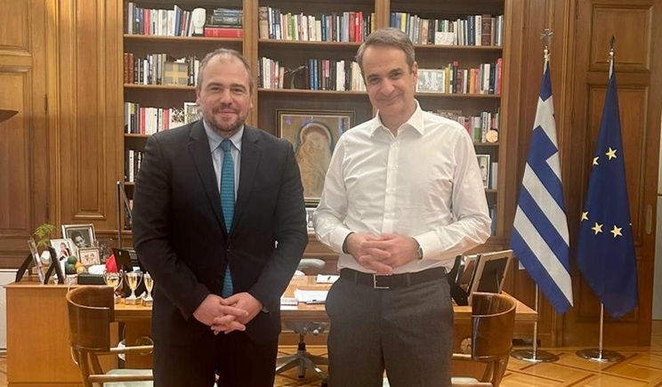 Συνάντηση Φίλιππου Φόρτωμα με τον Πρωθυπουργό Κυριάκο Μητσοτάκη