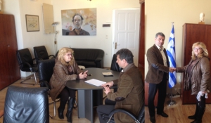 Συνάντηση Δημάρχου Πάρου με την πρόεδρο της Ο.ΠΑ.Σ Αθήνας