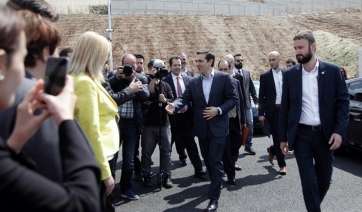 Ο Τσίπρας εγκαινιάζει τη διπλή σήραγγα της εθνικής οδού Κορίνθου - Πατρών