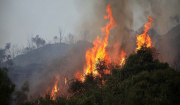 Μεγάλη φωτιά στα Ίσθμια: Δίπλα στα σπίτια οι φλόγες