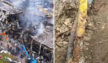 Φονική έκρηξη στη Βιολάντα: Βίντεο ντοκουμέντο από το σημείο που έγινε η διαρροή στον φθαρμένο σωλήνα προπανίου