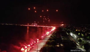 ΠΑΟΚ: Δεν υπάρχουν λόγια! Το απίστευτο pyroshow από… ψηλά – video