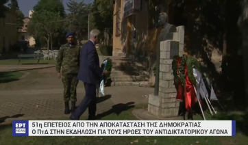 51η επέτειος από την αποκαστάση της Δημοκρατίας: Τα πολιτικά μηνύματα - Δεξίωση στο Προεδρικό Μέγαρο (βίντεο)