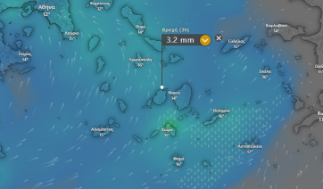 Κυκλάδες – Πάρος: Αναμένονται βροχοπτώσεις – Μέτριας έντασης νοτιάδες