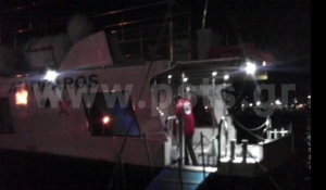 Διακομιδή τριών ατόμων στο λιμάνι από την ΕΟΔ (Βίντεο)