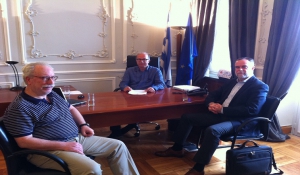 Συνάντηση του Αντιπεριφερειάρχη Κυκλάδων κ. Γιώργου Λεονταρίτη με τον Πρύτανη του Πανεπιστημίου Αιγαίου κ. Στέφανο Γκρίτζαλη