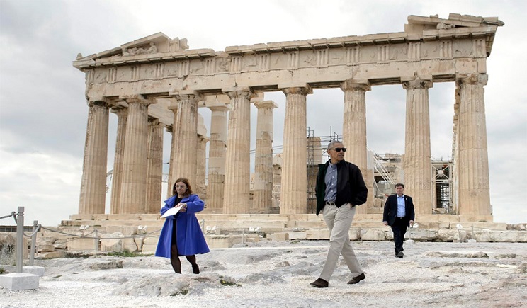 Υποτιτλισμένο το βίντεο που ανέβασε ο Ομπάμα από την επίσκεψη του στην Ακρόπολη
